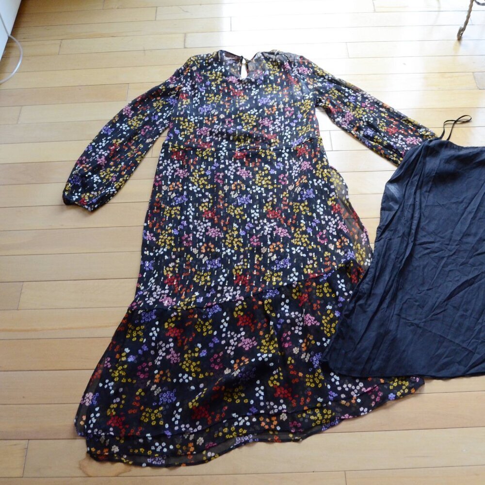 See by Chloé Multi-Coloured Floral Printed Dress Size 38 US S - Picture 14 of 15